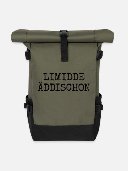 Limidde Äddischon - Berliner Edition für Berliner - Rolltop Rucksack - Olive/Schwarz