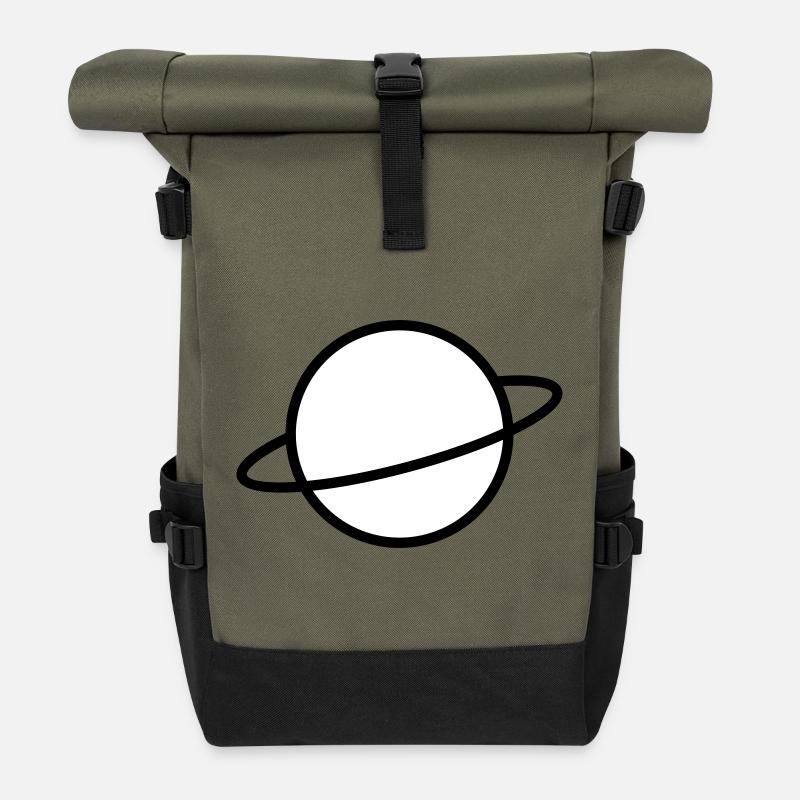 Planet - Rolltop Rucksack - Olive/Schwarz