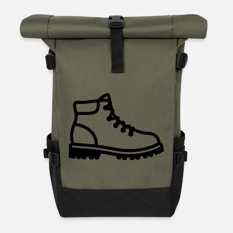 Profil de chaussures de randonnée - Sac à dos roll top - olive/noir