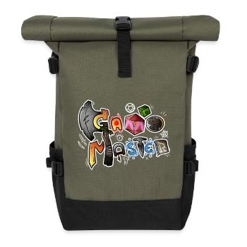 Game Master - Rolltop Rucksack - Olive/Schwarz - Vorne