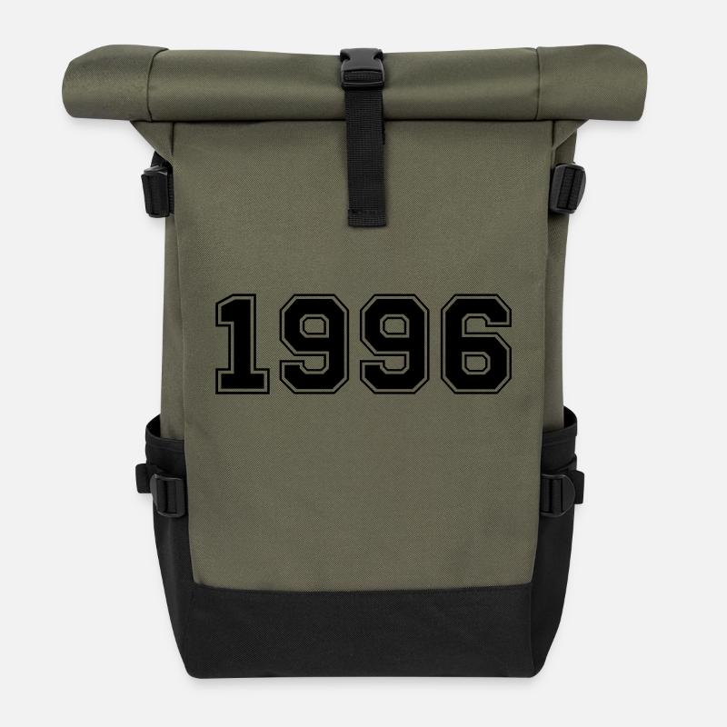 1996 - Rolltop Rucksack - Olive/Schwarz