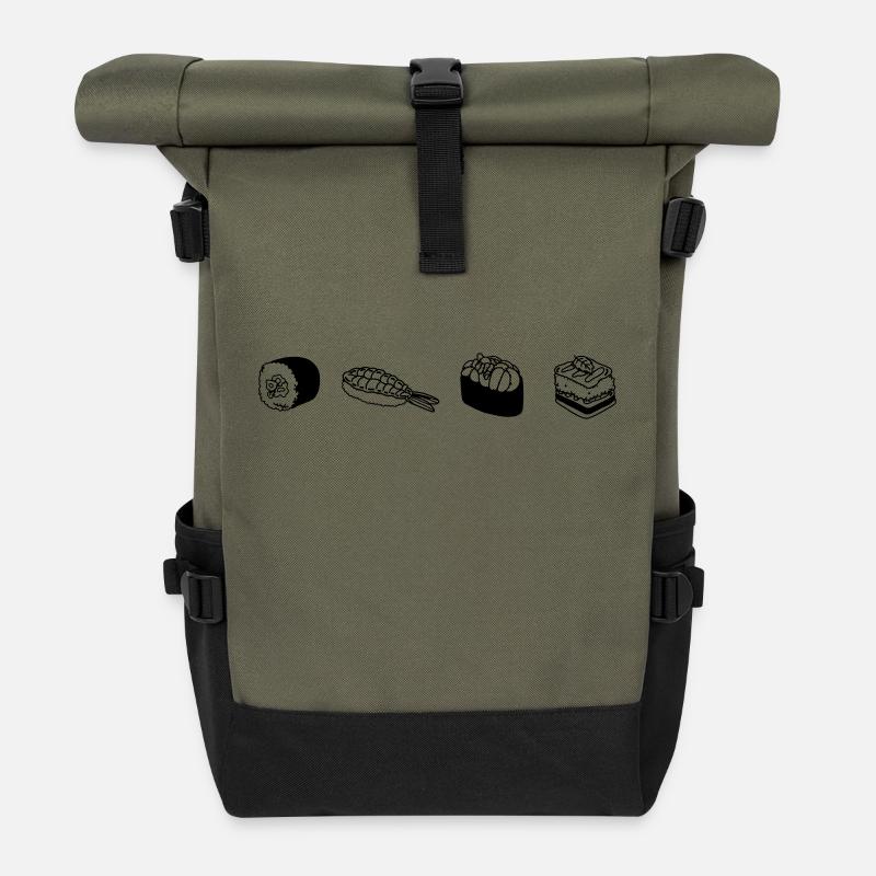 Sushi - Rolltop Rucksack - Olive/Schwarz