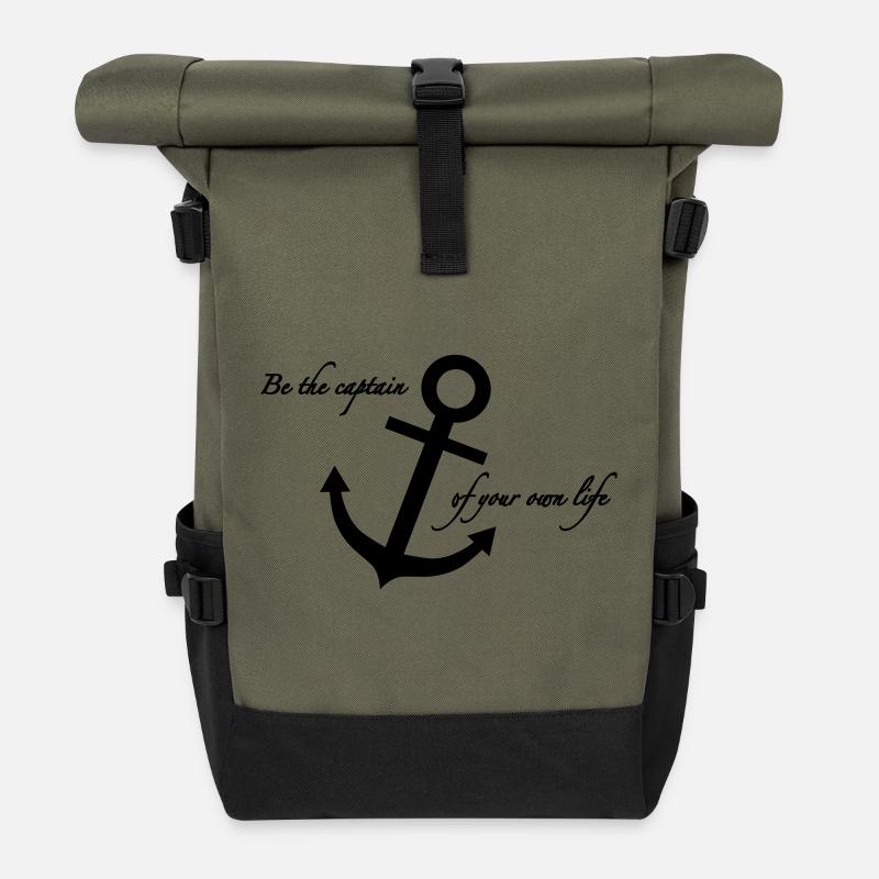 Ancor of life - Rolltop Rucksack - Olive/Schwarz
