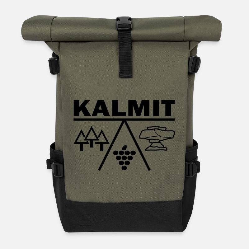 Kalmit Palatin - Sac à dos roll top - olive/noir