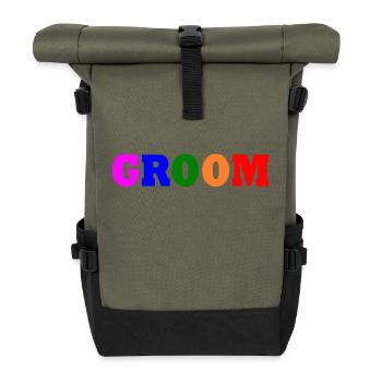 Groom - Rolltop Rucksack - Olive/Schwarz - Vorne