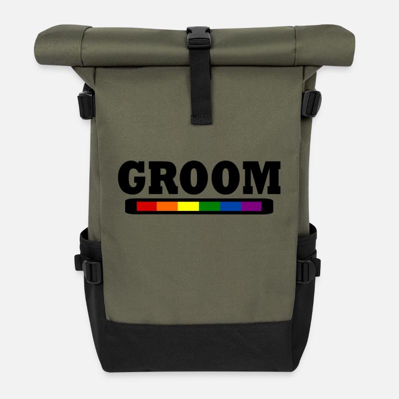 Groom - Rolltop Rucksack - Olive/Schwarz