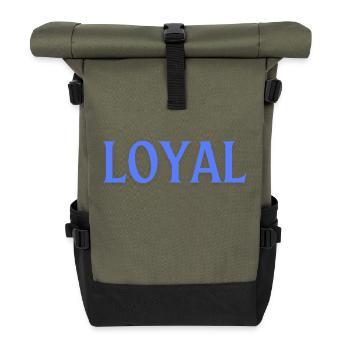 Loyal Loyalty - Roll Top Backpack - olive/black - Front