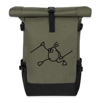 Walking running - Rolltop Rucksack - Olive/Schwarz - Vorne