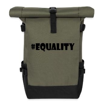 Equality - Roll Top Backpack - olive/black - Front
