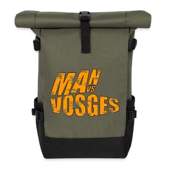 Mann vs Wilde Vogesen - Rolltop Rucksack - Olive/Schwarz - Vorne