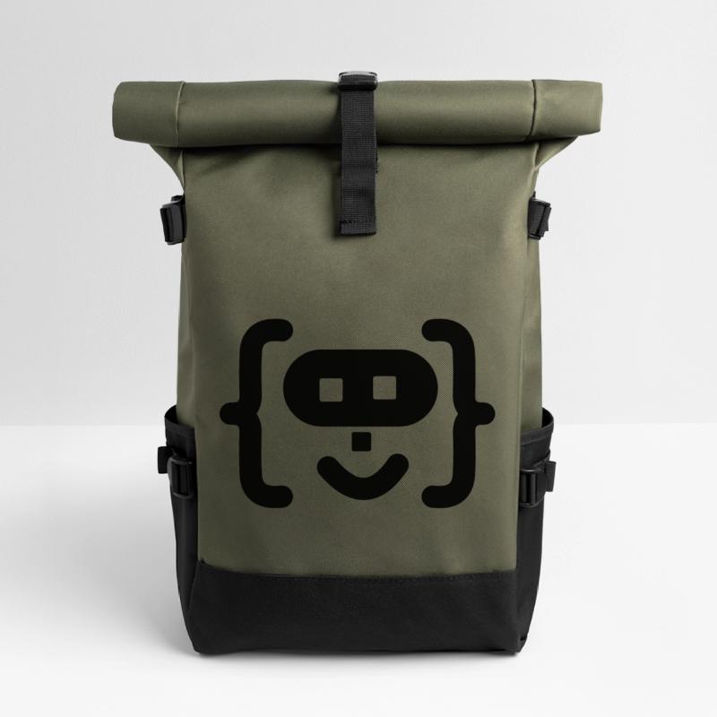 Hacker-Programmierer-Code-Logo Rolltop Rucksack