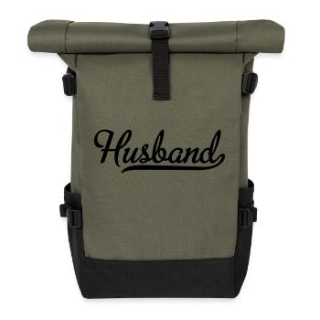 Husband - Roll Top Backpack - olive/black - Front