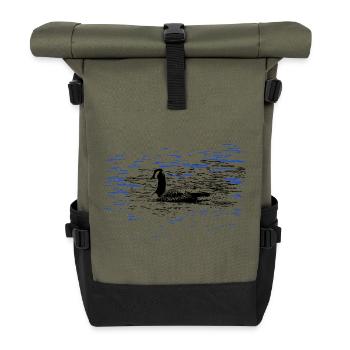 Duck Erpel Pond Natation - Sac à dos roll top - olive/noir - Devant