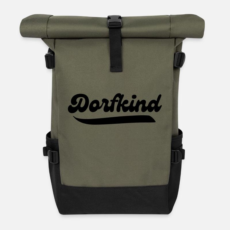 Dorfkind - Rolltop Rucksack - Olive/Schwarz