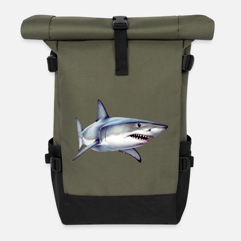 Hai - Rolltop Rucksack - Olive/Schwarz