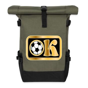 IN ORDNUNG - Okay - Fußball - Rolltop Rucksack - Olive/Schwarz - Vorne