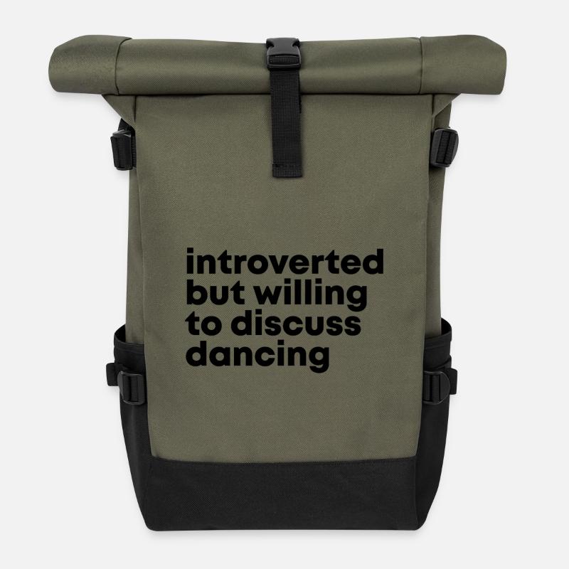 danser - Sac à dos roll top - olive/noir