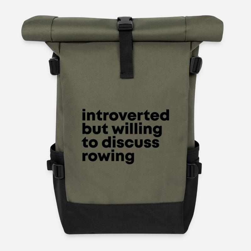 Rudern - Rolltop Rucksack - Olive/Schwarz