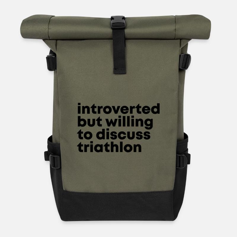 Triathlon - Rolltop Rucksack - Olive/Schwarz