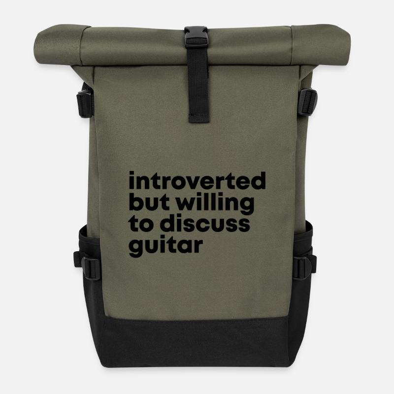 Gitarre - Rolltop Rucksack - Olive/Schwarz