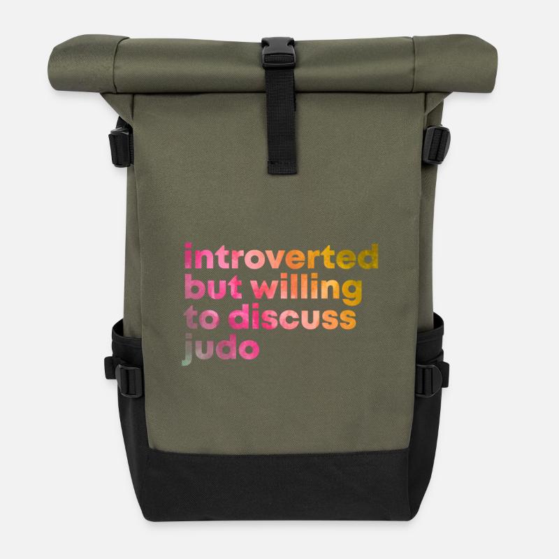 judo - Sac à dos roll top - olive/noir
