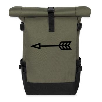 Arrow - Roll Top Backpack - olive/black - Front