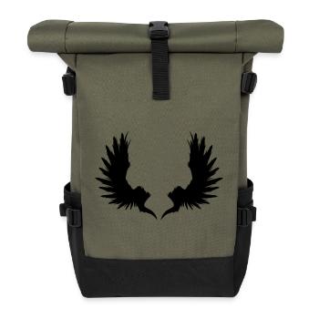 Wing - Roll Top Backpack - olive/black - Front