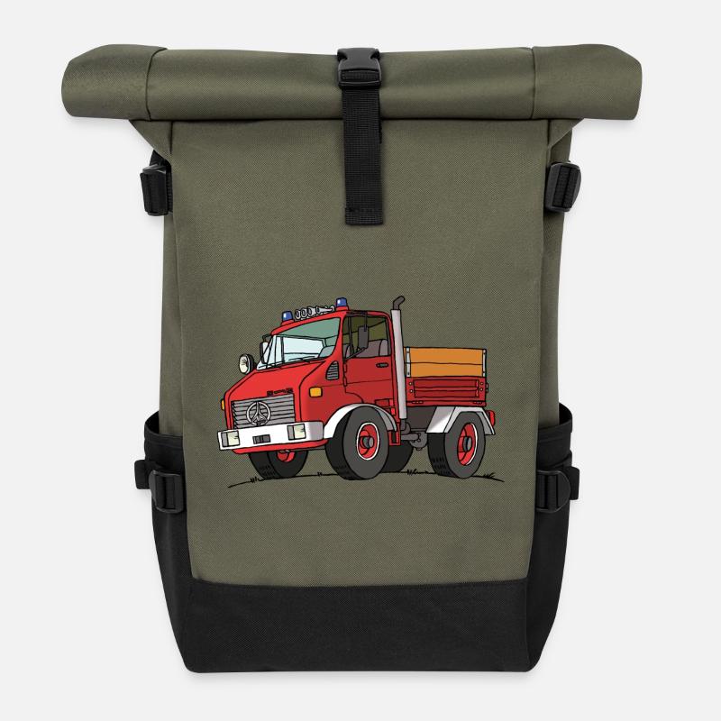 FeuerMog - Rolltop Rucksack - Olive/Schwarz