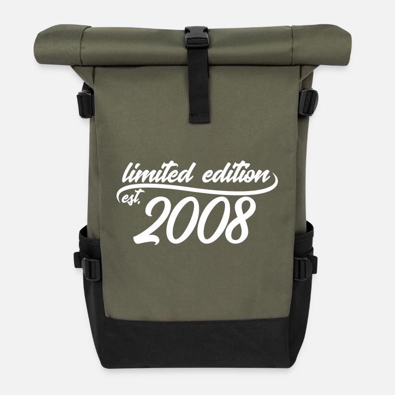 Limited Edition est 2008 - Rolltop Rucksack - Olive/Schwarz