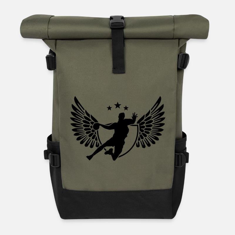 handball - Sac à dos roll top - olive/noir
