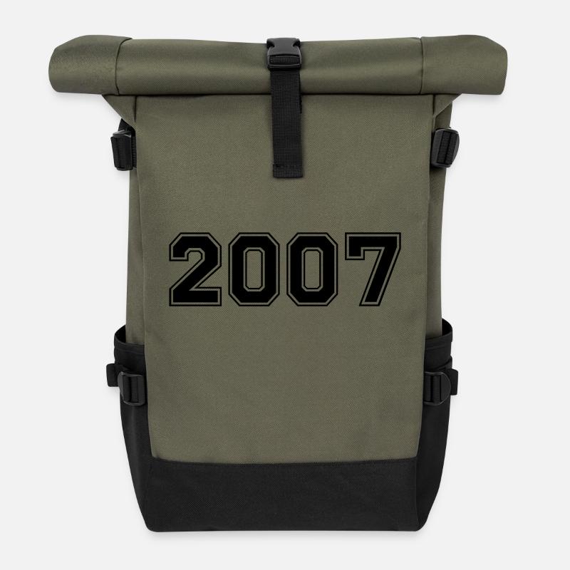 2007 - Rolltop Rucksack - Olive/Schwarz
