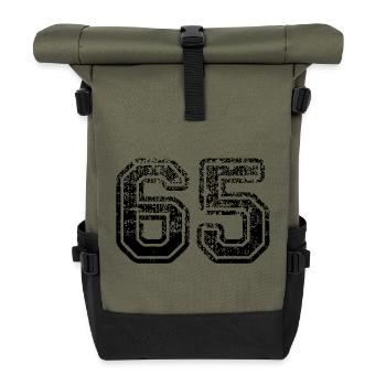 65 - Sac à dos roll top - olive/noir - Devant