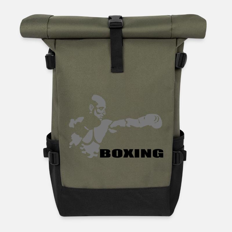 Boxing - Rolltop Rucksack - Olive/Schwarz