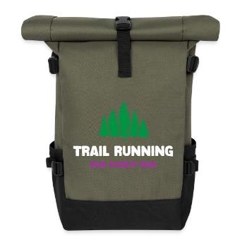Trailrunning - Run Forest Run - Rolltop Rucksack - Olive/Schwarz - Vorne