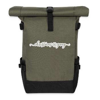 Christmas Gang Team Xmas - Roll Top Backpack - olive/black - Front