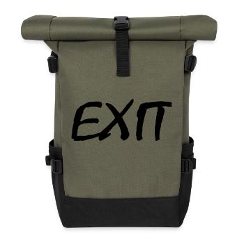 Exit - Roll Top Backpack - olive/black - Front