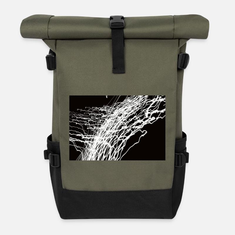 Lichtspiele 1 - Rolltop Rucksack - Olive/Schwarz