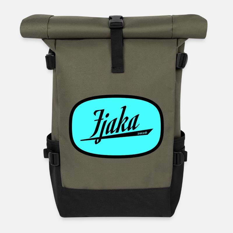 Fjaka - Sac à dos roll top - olive/noir