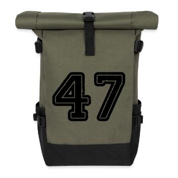 47 - Rolltop Rucksack - Olive/Schwarz - Vorne
