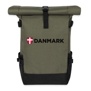 Drapeau national du Danemark - Sac à dos roll top - olive/noir - Devant