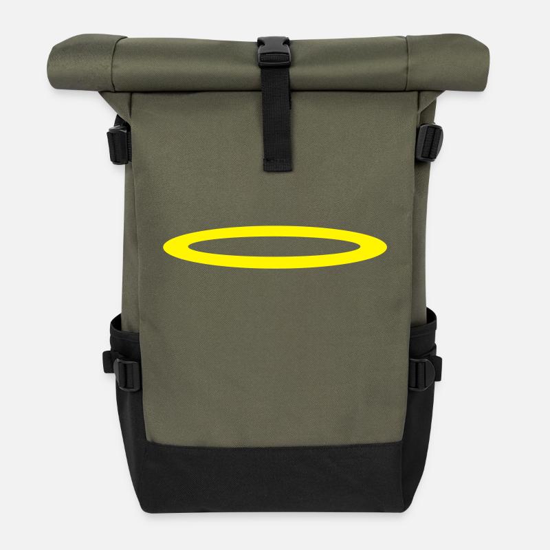 aureole - Roll Top Backpack - olive/black