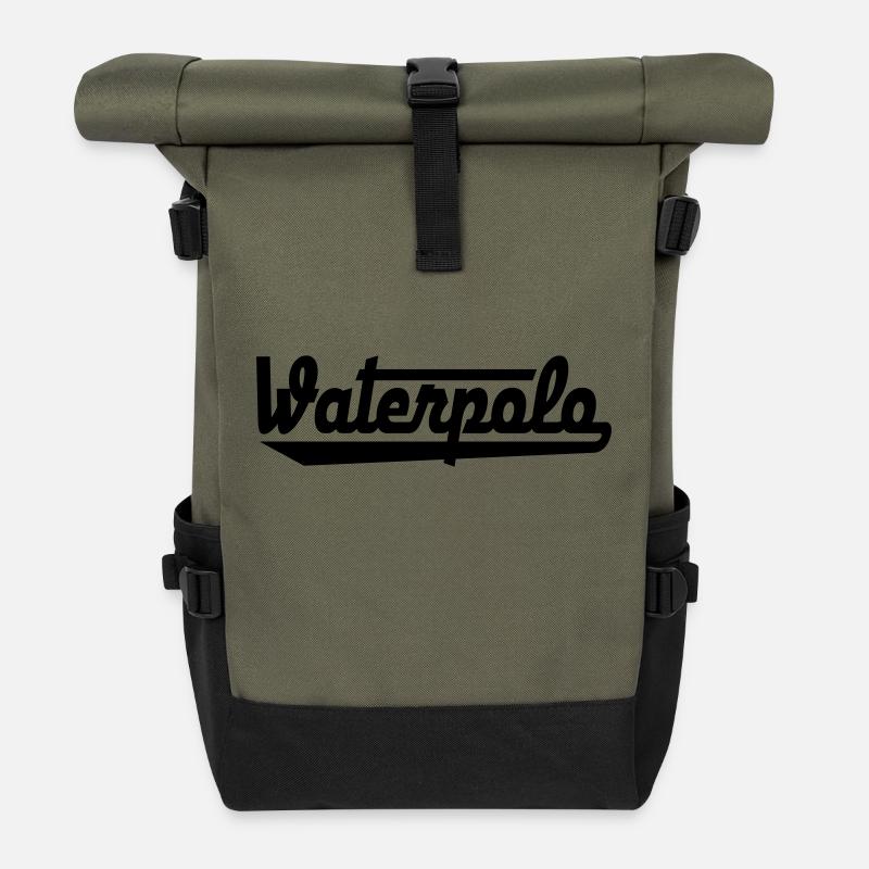 waterpolo - Rolltop Rucksack - Olive/Schwarz