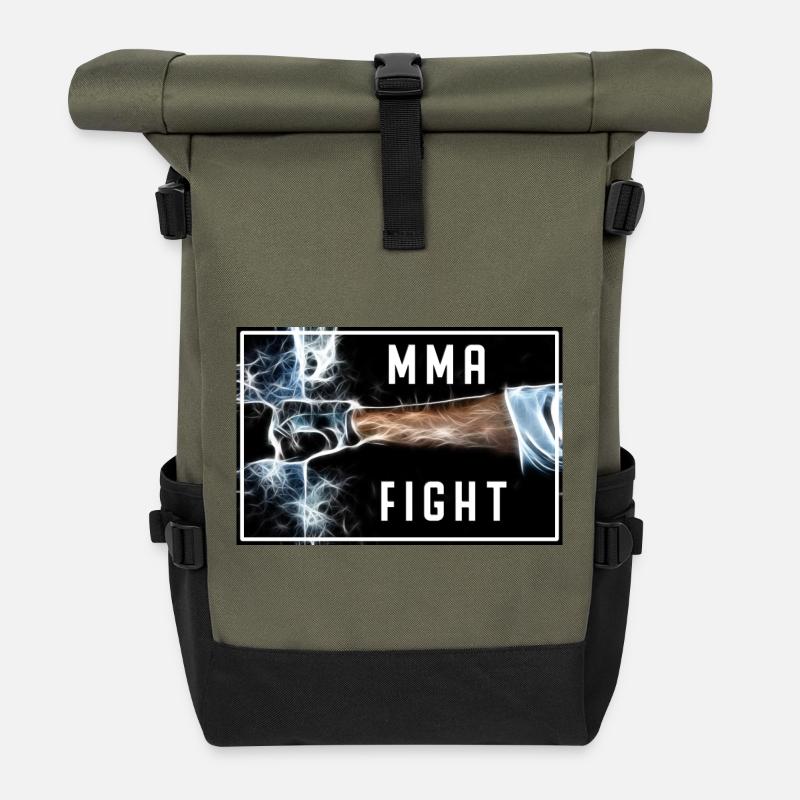MMA - Fight - Rolltop Rucksack - Olive/Schwarz