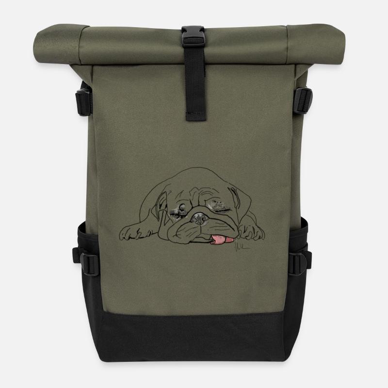 Mops - Rolltop Rucksack - Olive/Schwarz