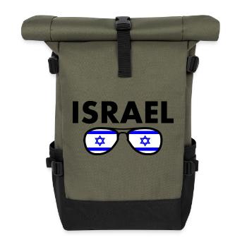 Israel - Sac à dos roll top - olive/noir - Devant