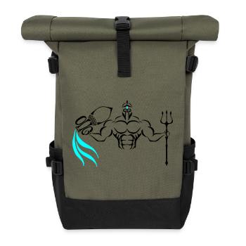 Alpha Aquarius Deluxe - Rolltop Rucksack - Olive/Schwarz - Vorne