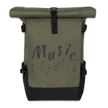 Paroles musicales, partitions - Sac à dos roll top - olive/noir - Devant