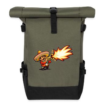 Mariachi Firestorm - Roll Top Backpack - olive/black - Front