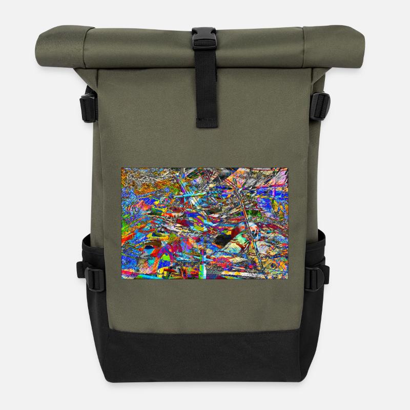 jabtrsnjnigj - Rolltop Rucksack - Olive/Schwarz