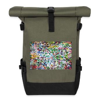 klajggejrdatschj - Rolltop Rucksack - Olive/Schwarz - Vorne
